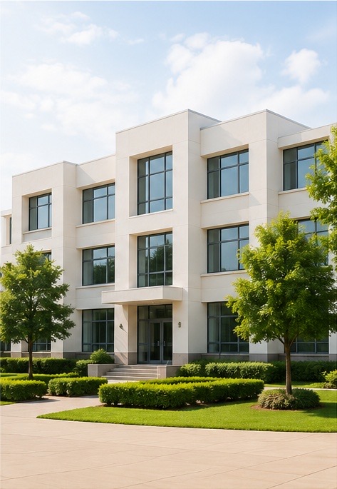 Modern school building